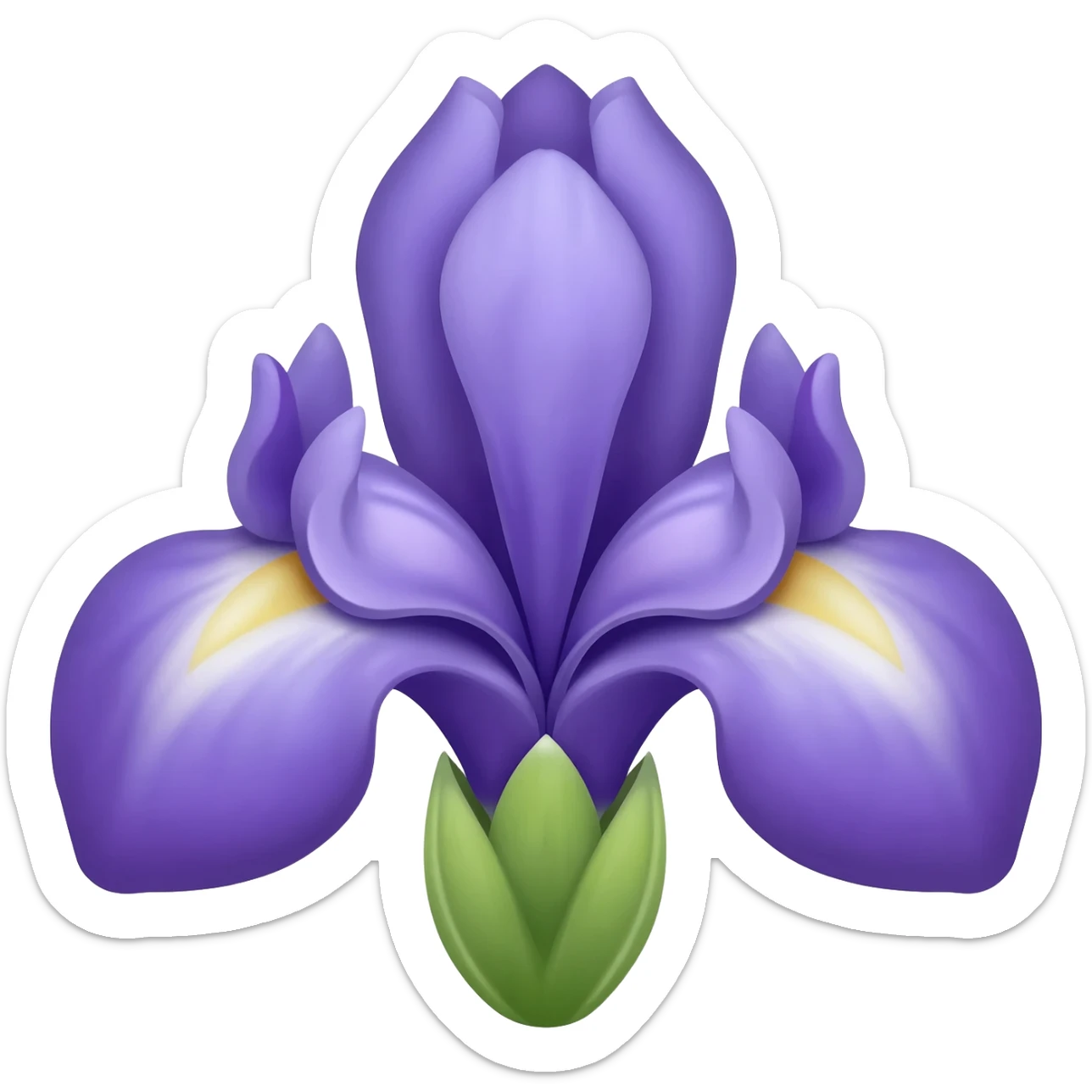 Iris flower sticker