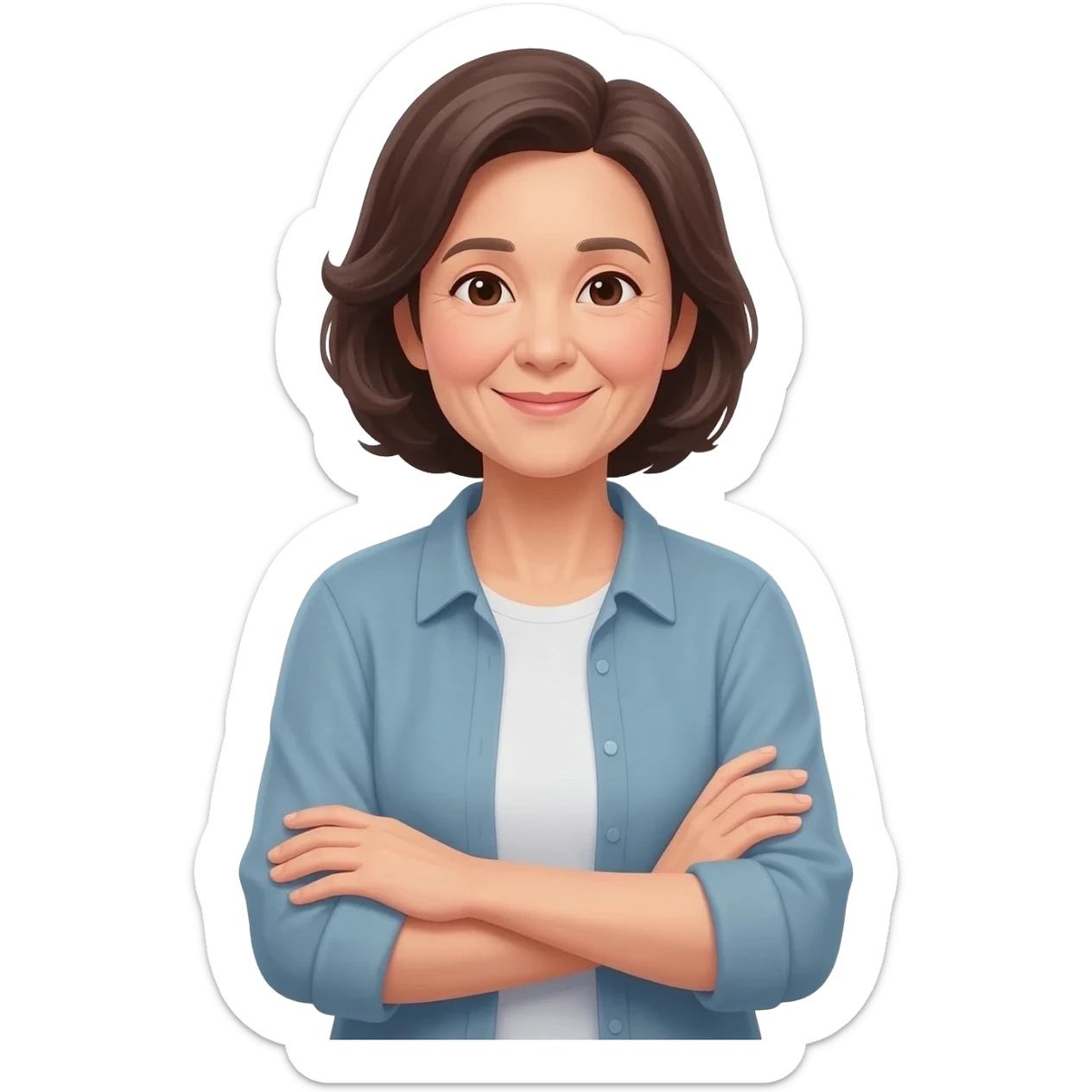 mama con los brazos cruzados sticker