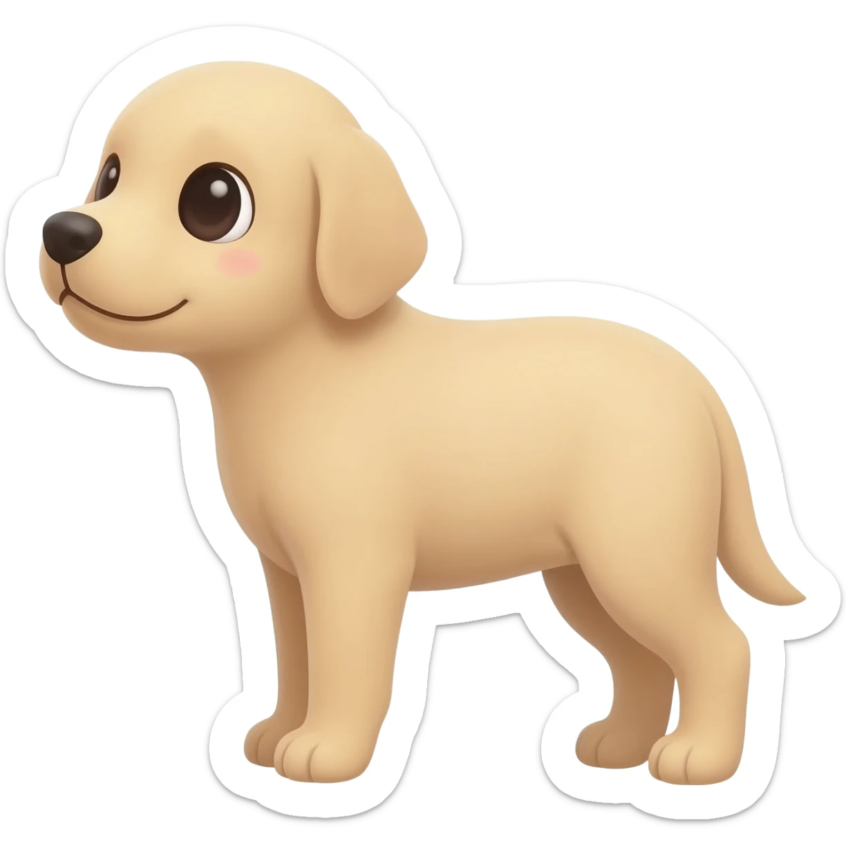 Cute puppy sticker