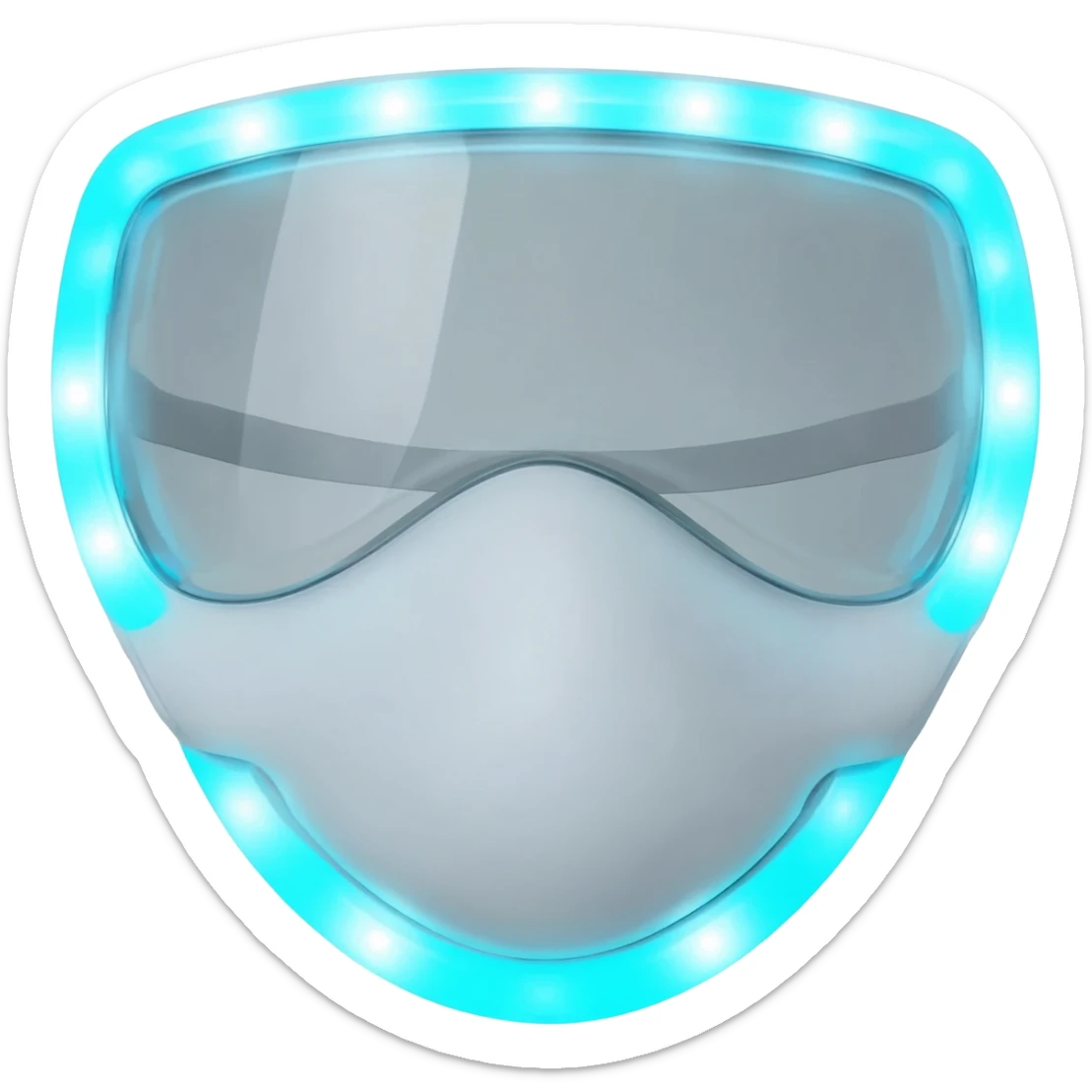 current body led face mask sticker