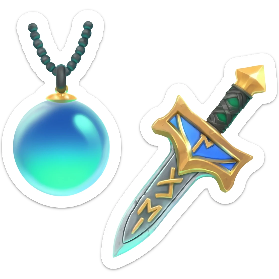 magic items sticker