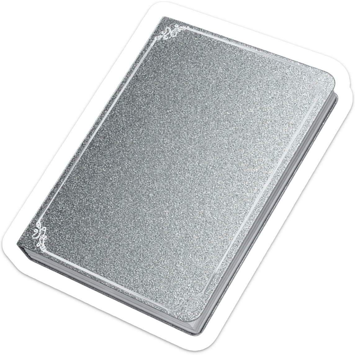 notebook glittery sparkle sticker