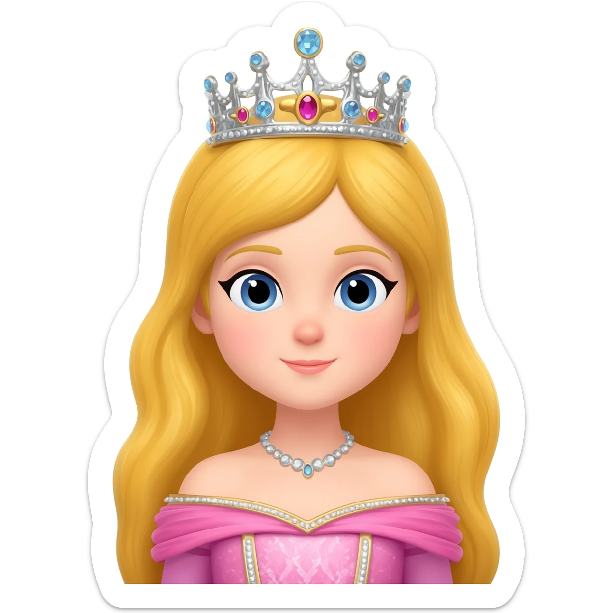 princess with a crown sticker