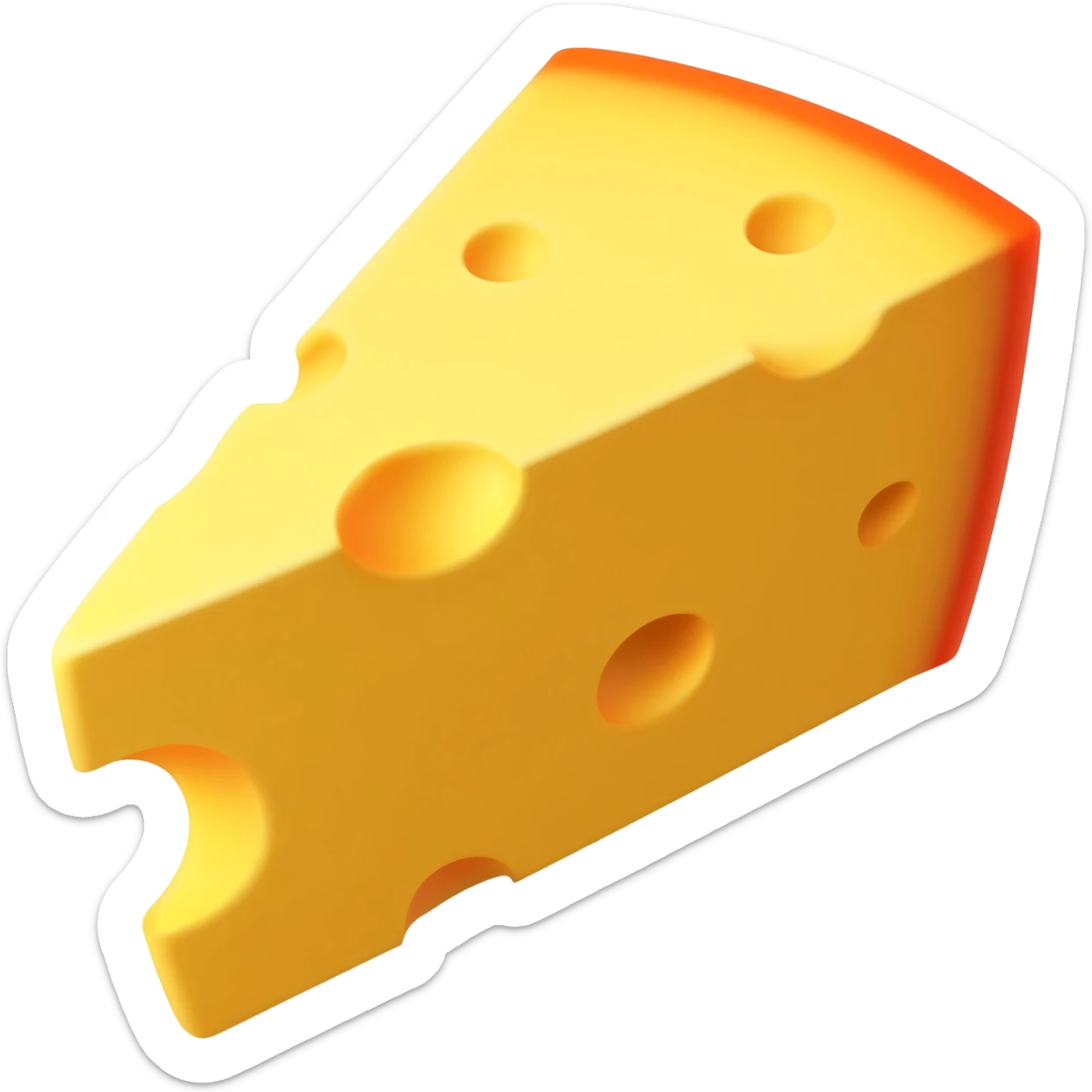 cheese slice sticker