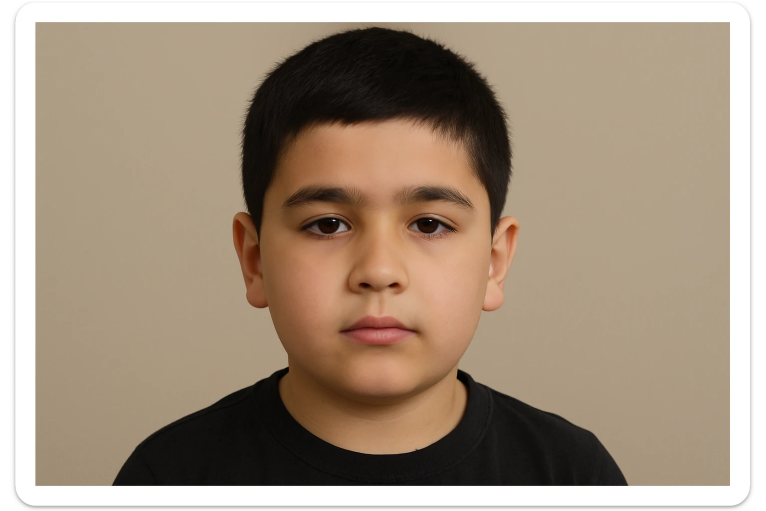 SHu odamning 10 11 yoshligini tasvirlab ber orqa fonda hech narsa bo'lmasin sticker