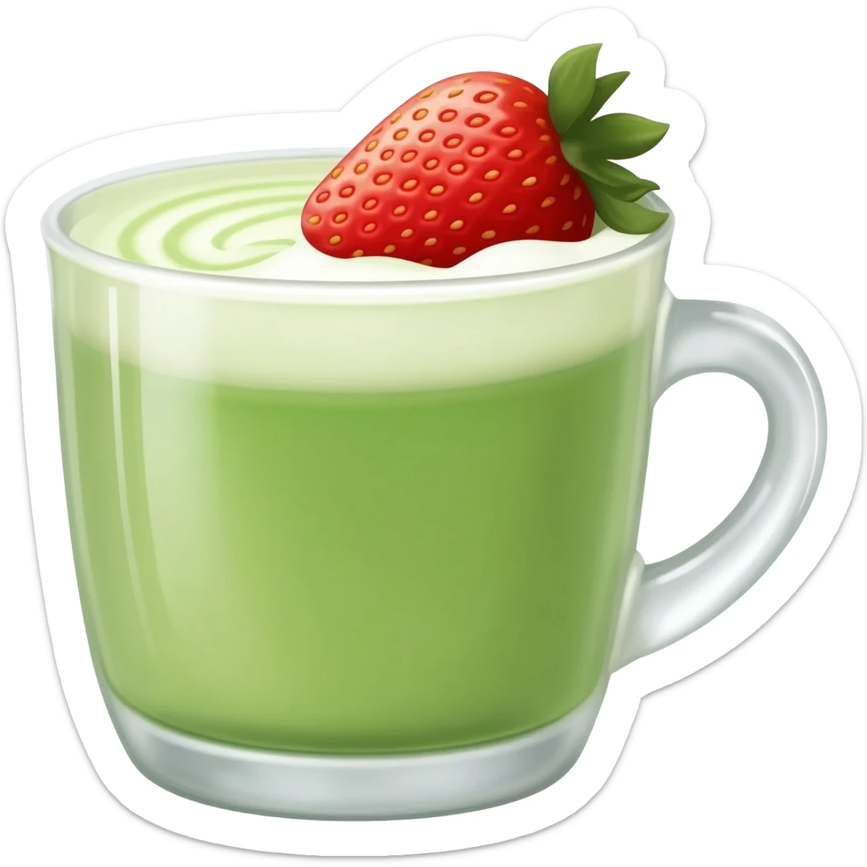 Strawberry Matcha sticker
