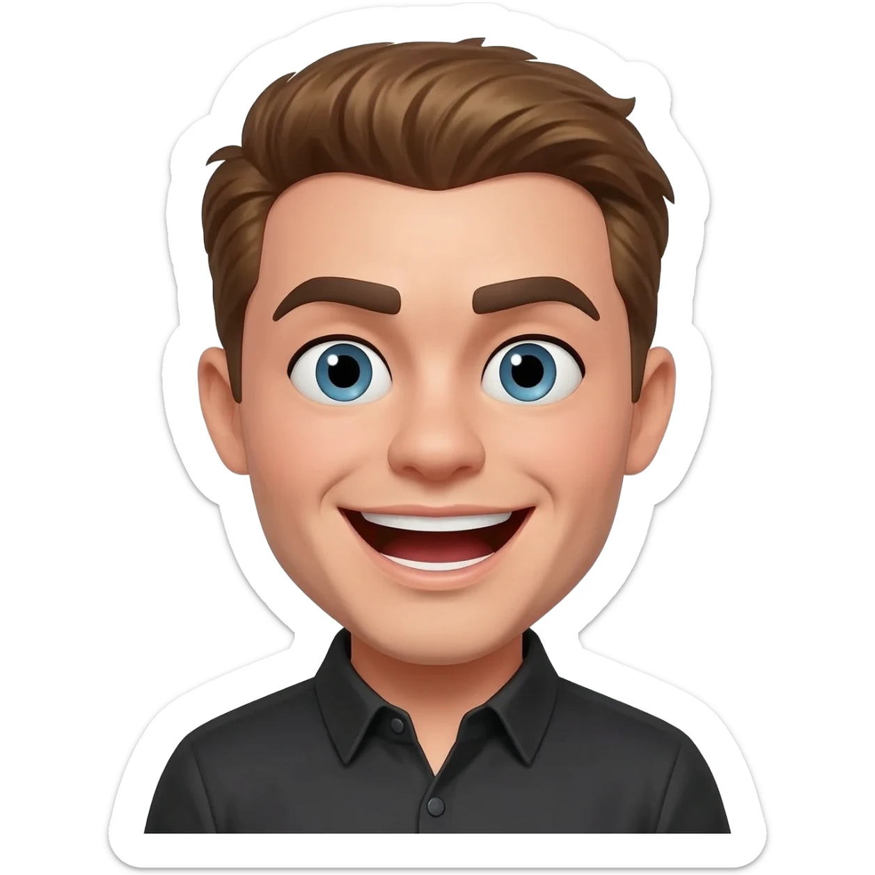 Yellow emoji extra sassy face sticker