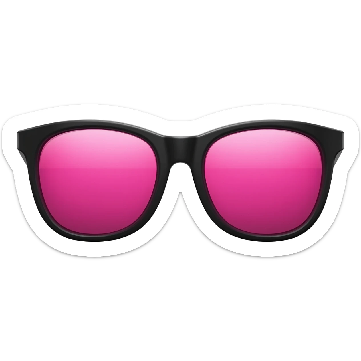 lentes de sol con el vidrio rosa SIN CARA sticker
