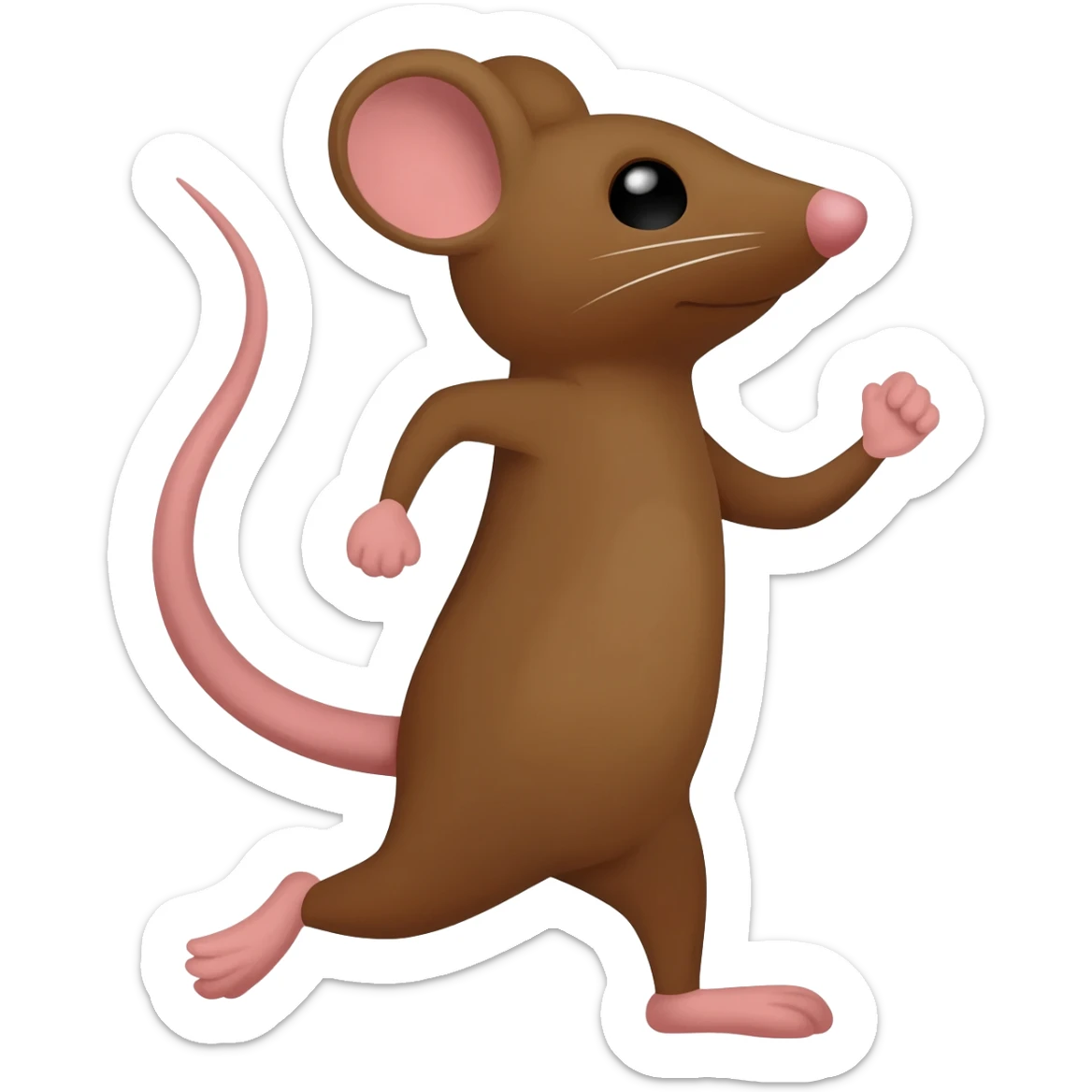 Mouse exercisong sticker