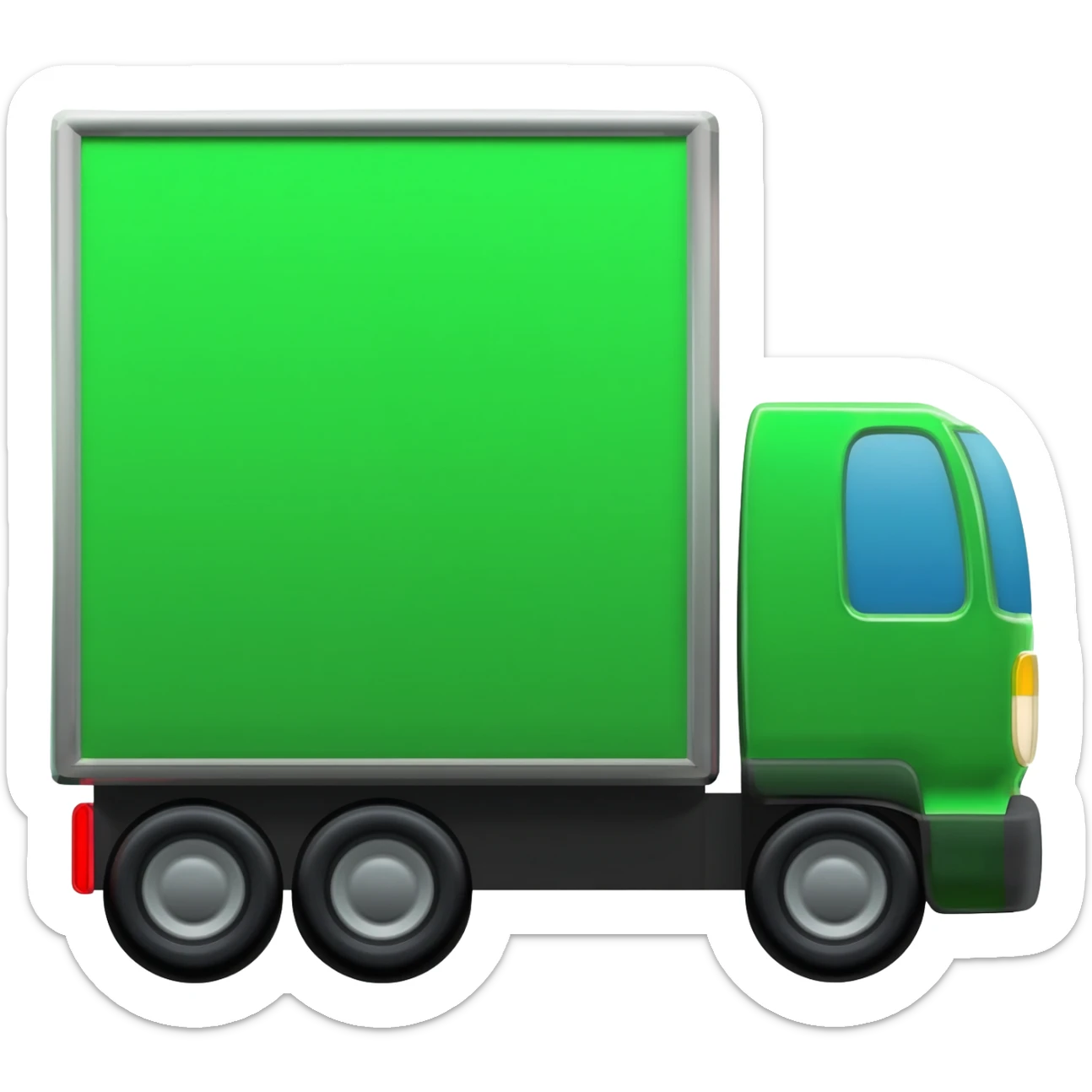 Green Articulated Lorry sticker