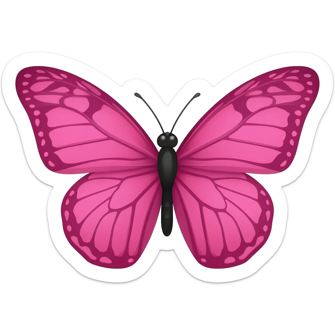 Borboleta rosa sticker