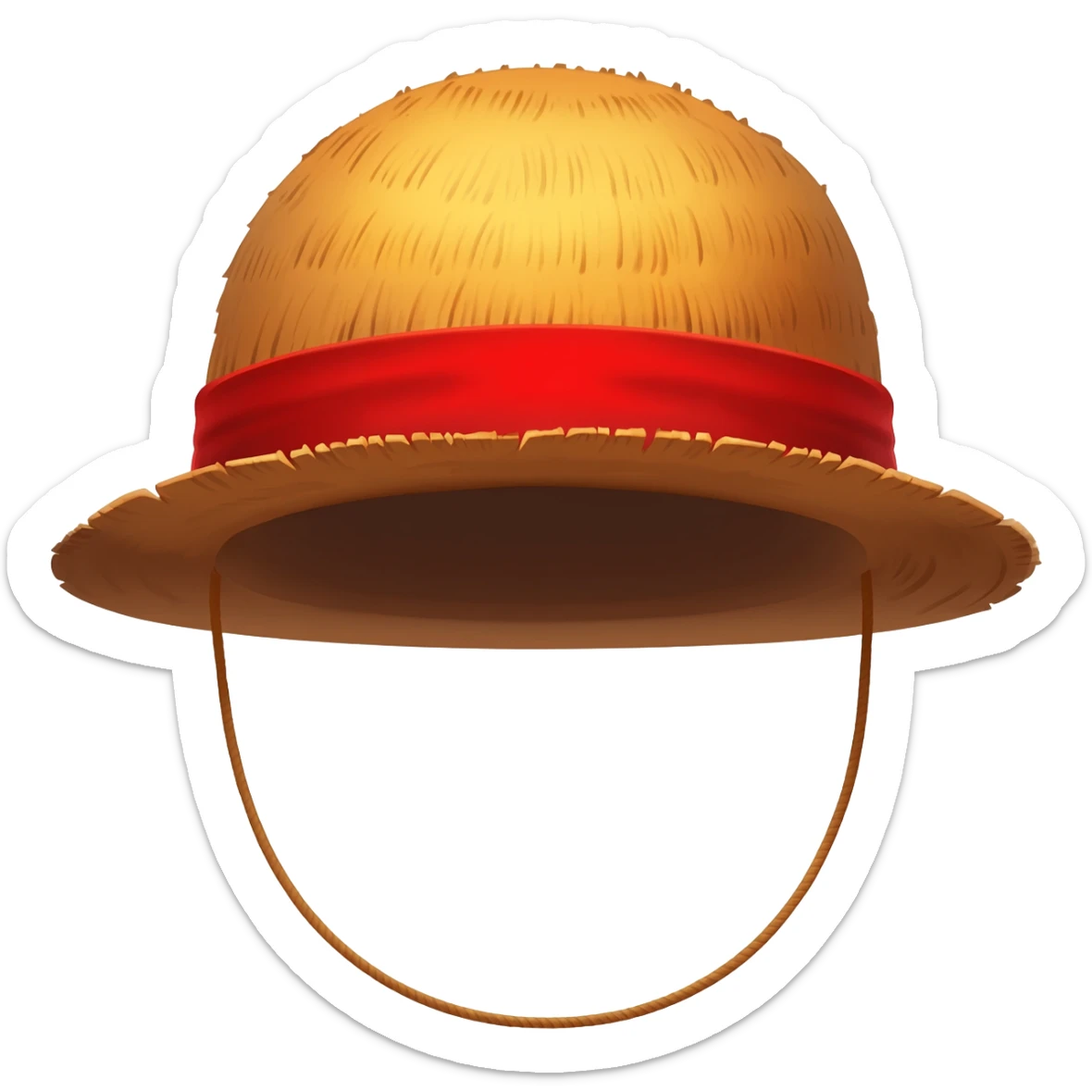 Luffy hat sticker