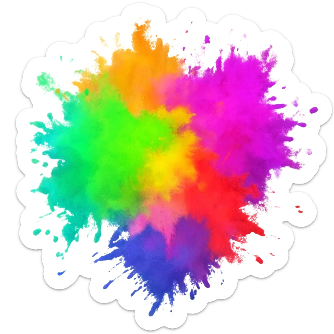 Holi stickers from picture sticker