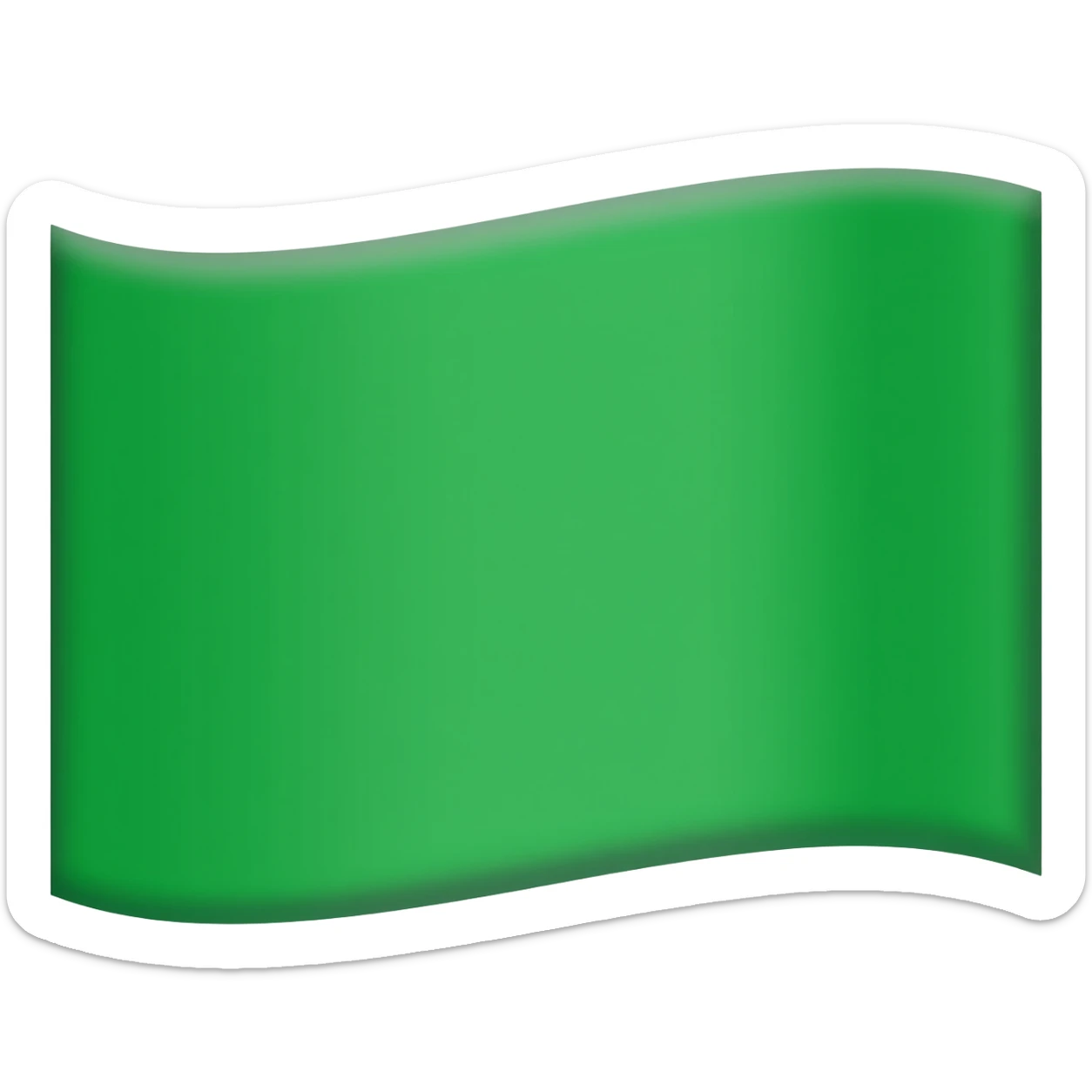 Triangle Green flag emoji sticker