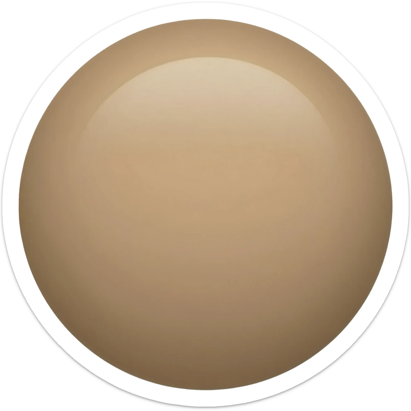 Create a tan circle emoji for Samsung sticker