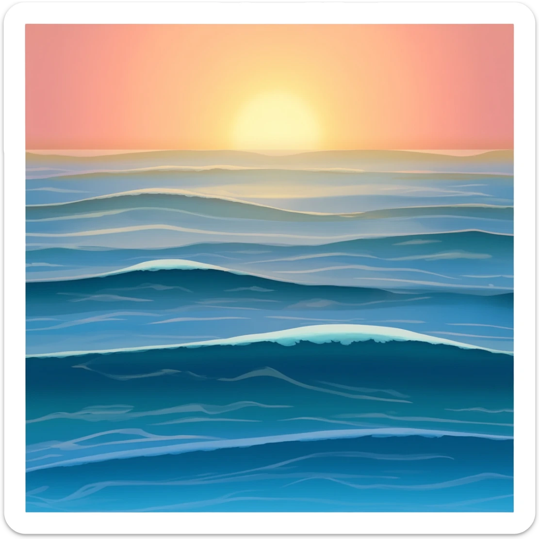 a full view of Ocean sticker