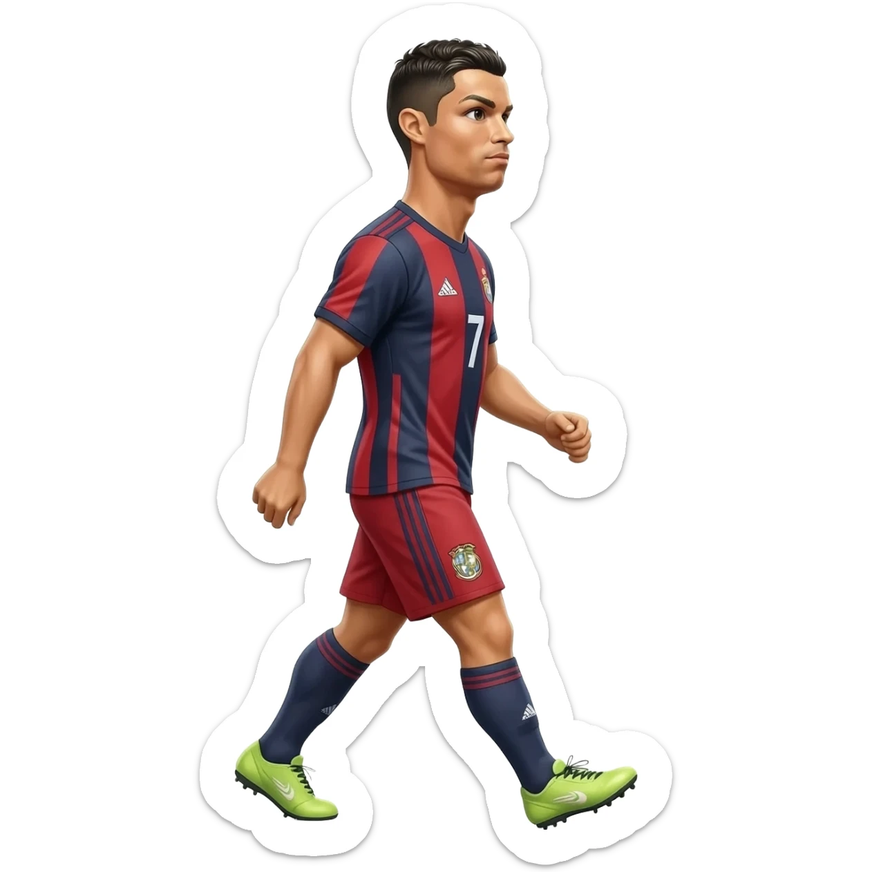 ronaldo qui marche de profil sticker