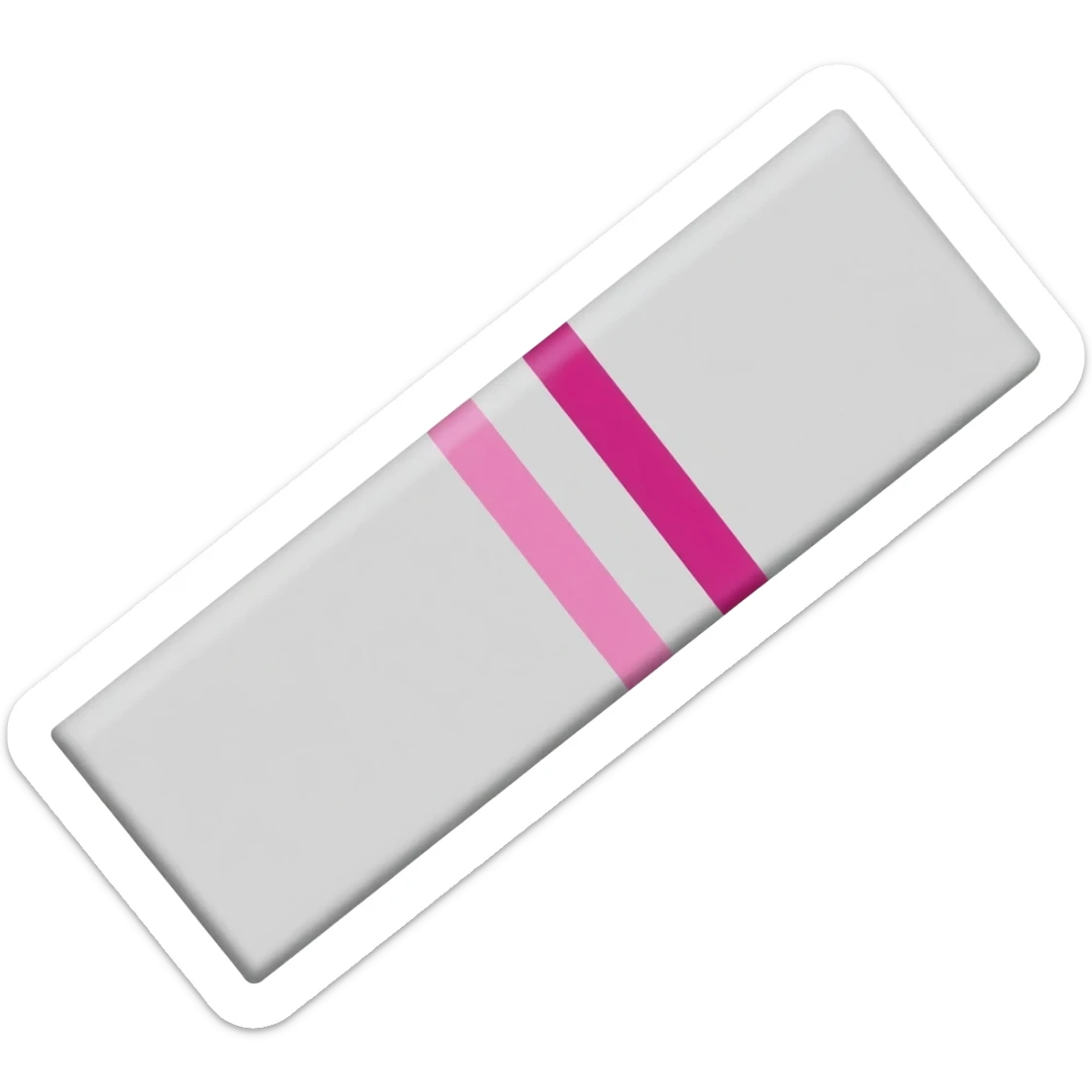 PREGNANCY TEST TWO PINK LINES sticker
