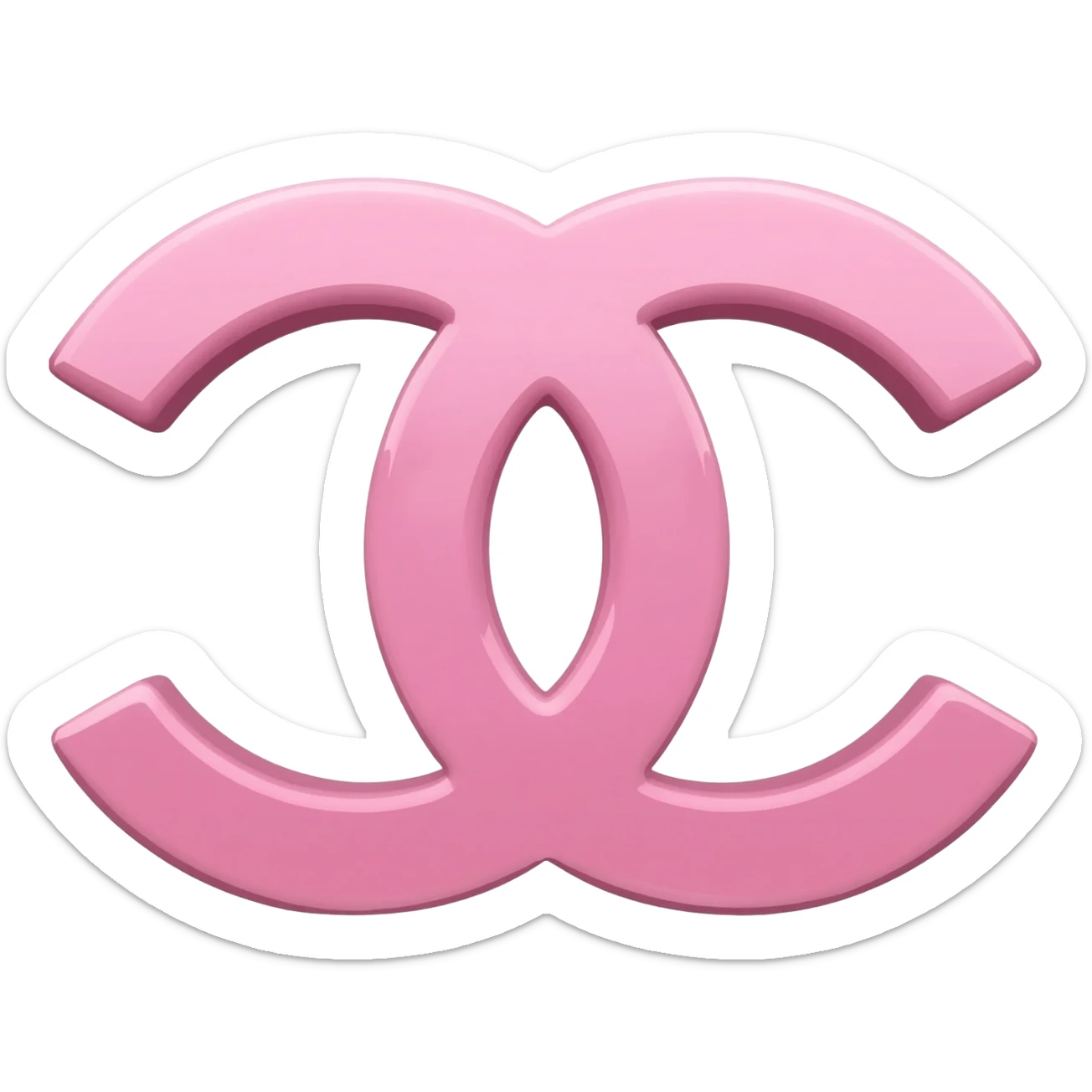 Chanel sign pink sticker