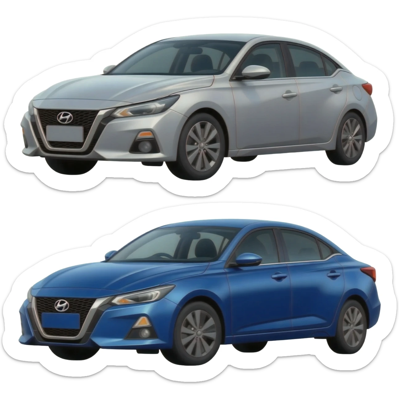 Nissan Sentra VS Hyundai Elantra sticker
