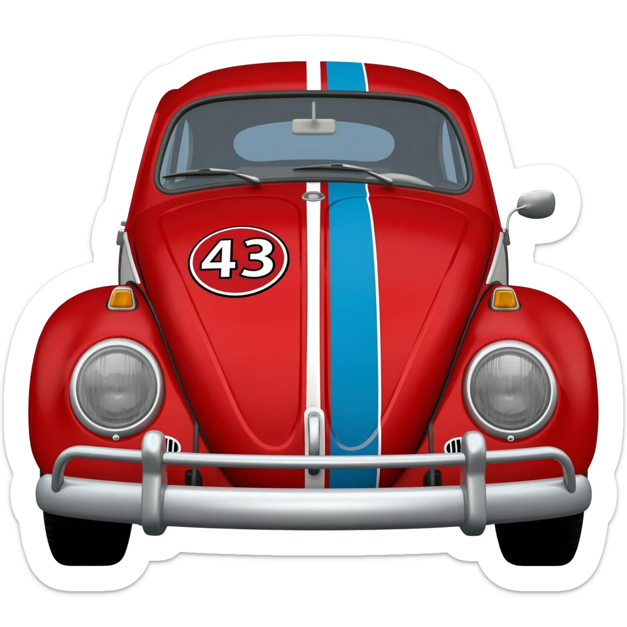 Herbie Volkswagen beetle car sticker
