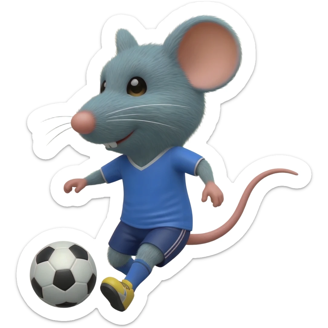 mouse sport sticker