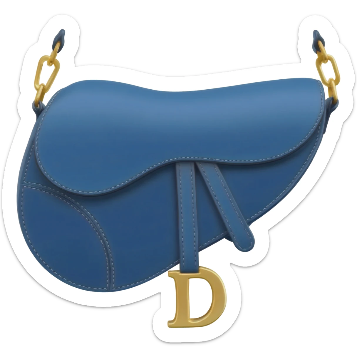 blue dior saddle bag sticker