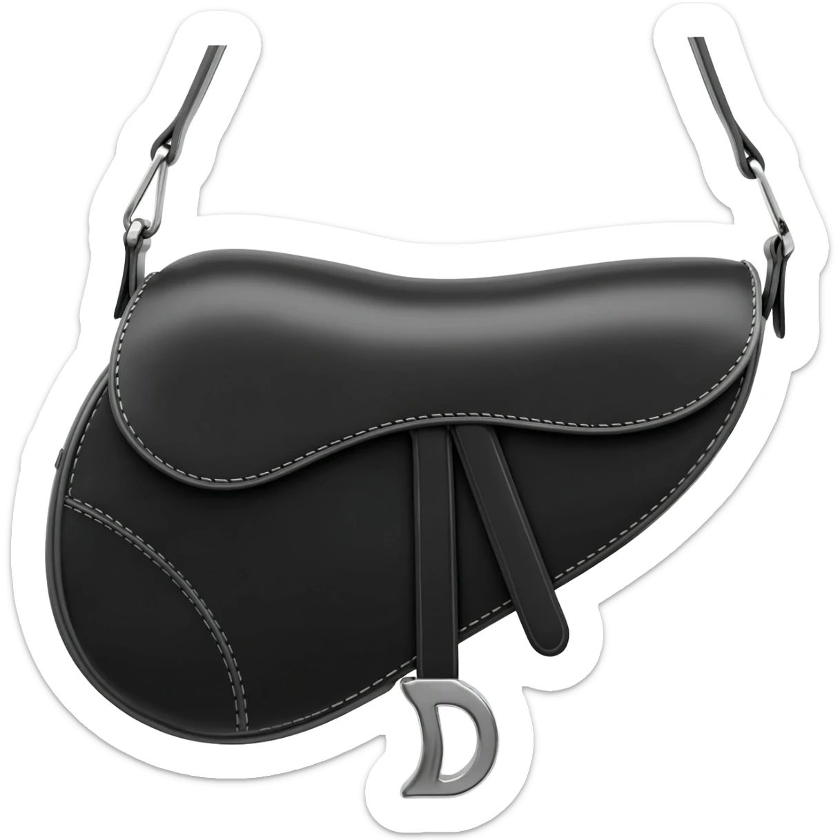 dior black saddle bag sticker