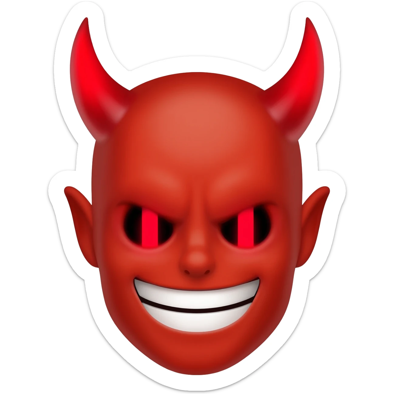 j'adore moi un smiley diable sticker
