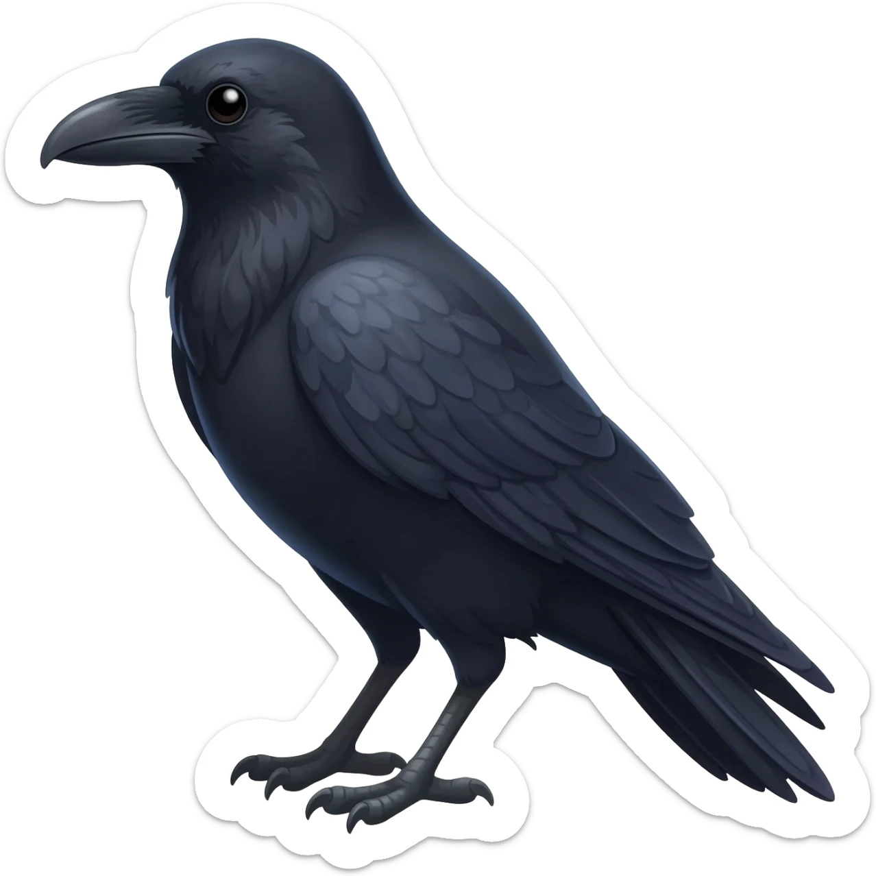 Raven bird sticker