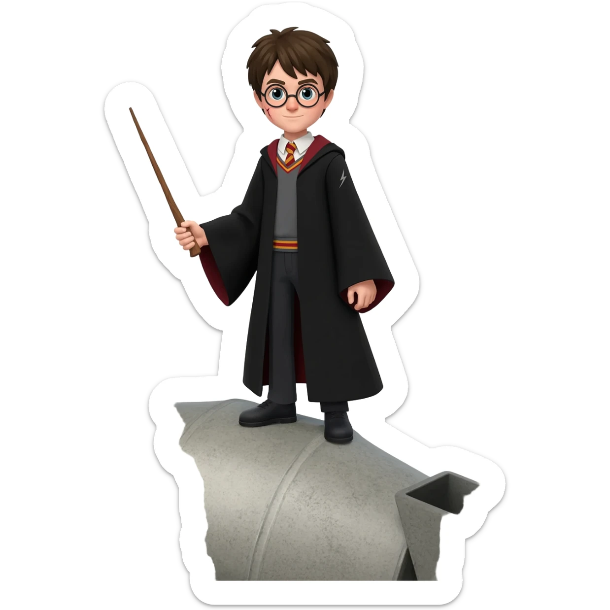 Harry Potter on concrete mixer sticker