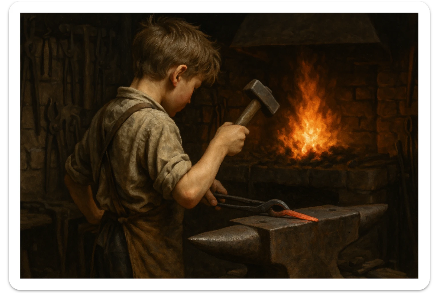 Sartaroshxonada ishlayotgan o'mirin yoshli bola yuzi ko'rinmasin sticker