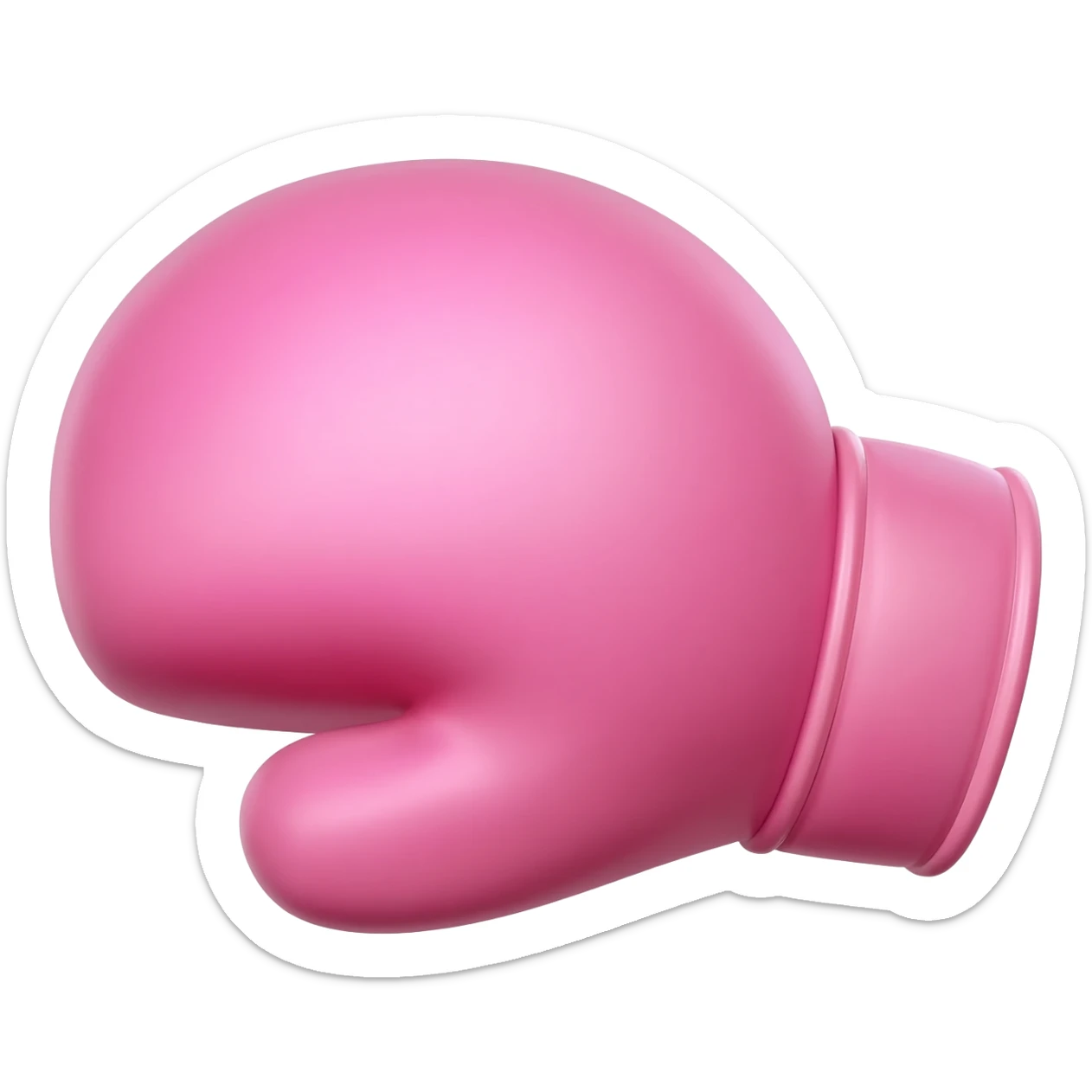 Pink boxer glove sticker