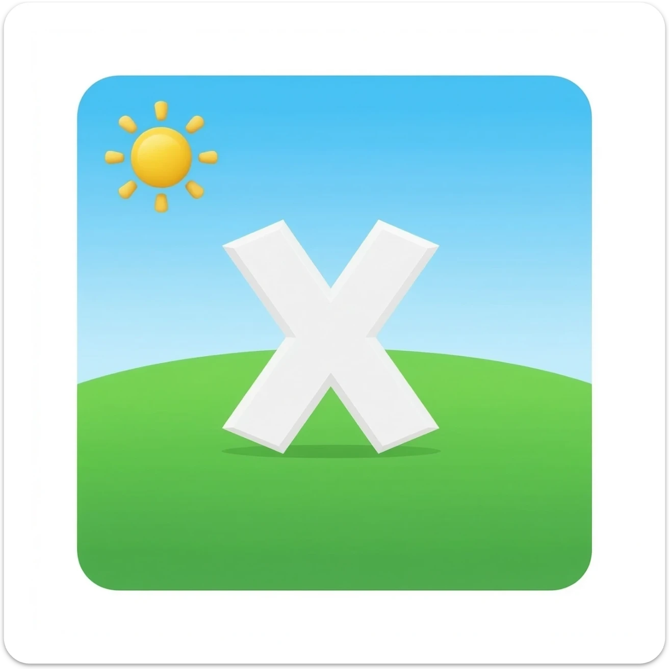 HOUSE WITH A X IN sticker