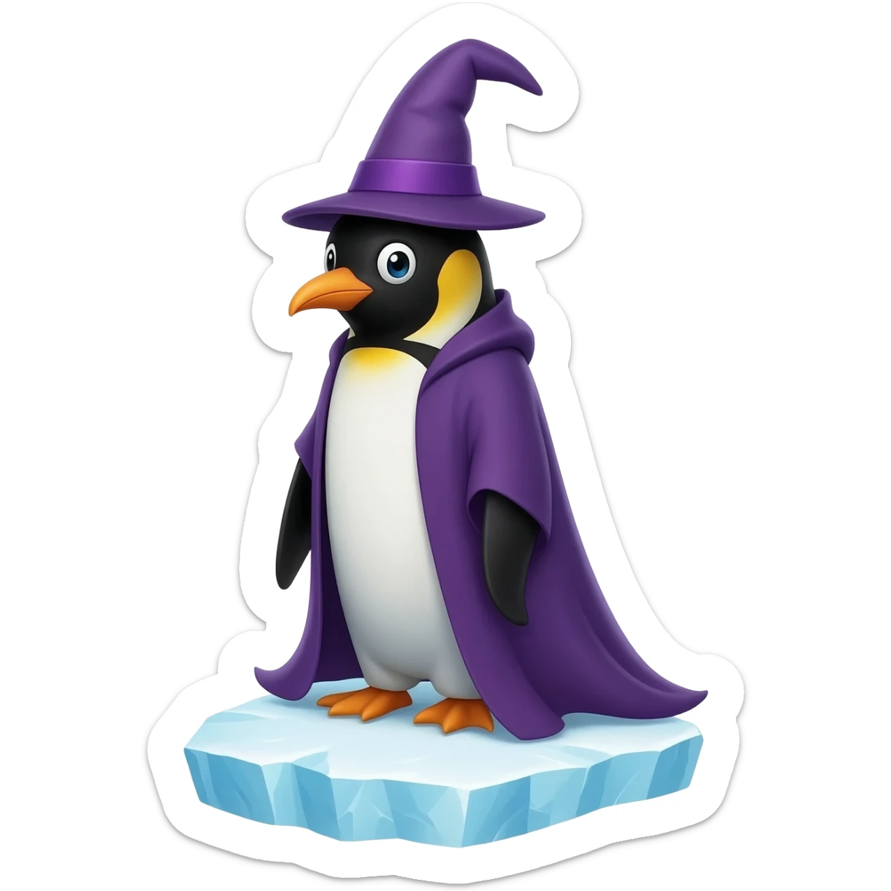 Penguin Wizard sticker
