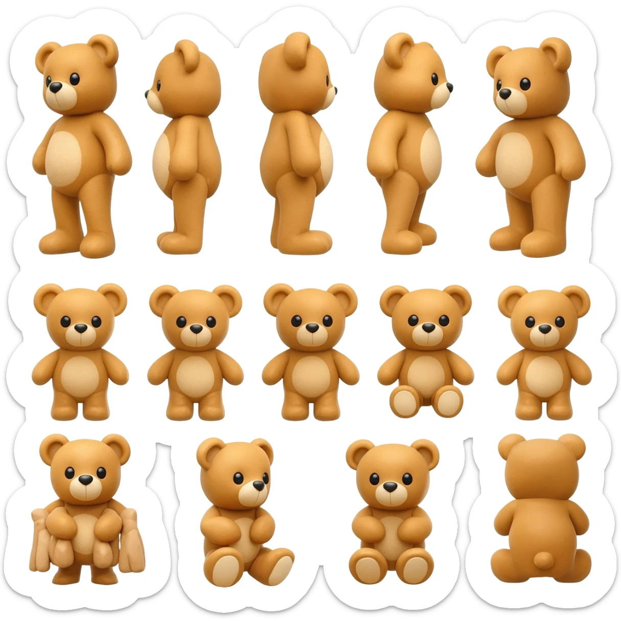 little teddy bears sticker