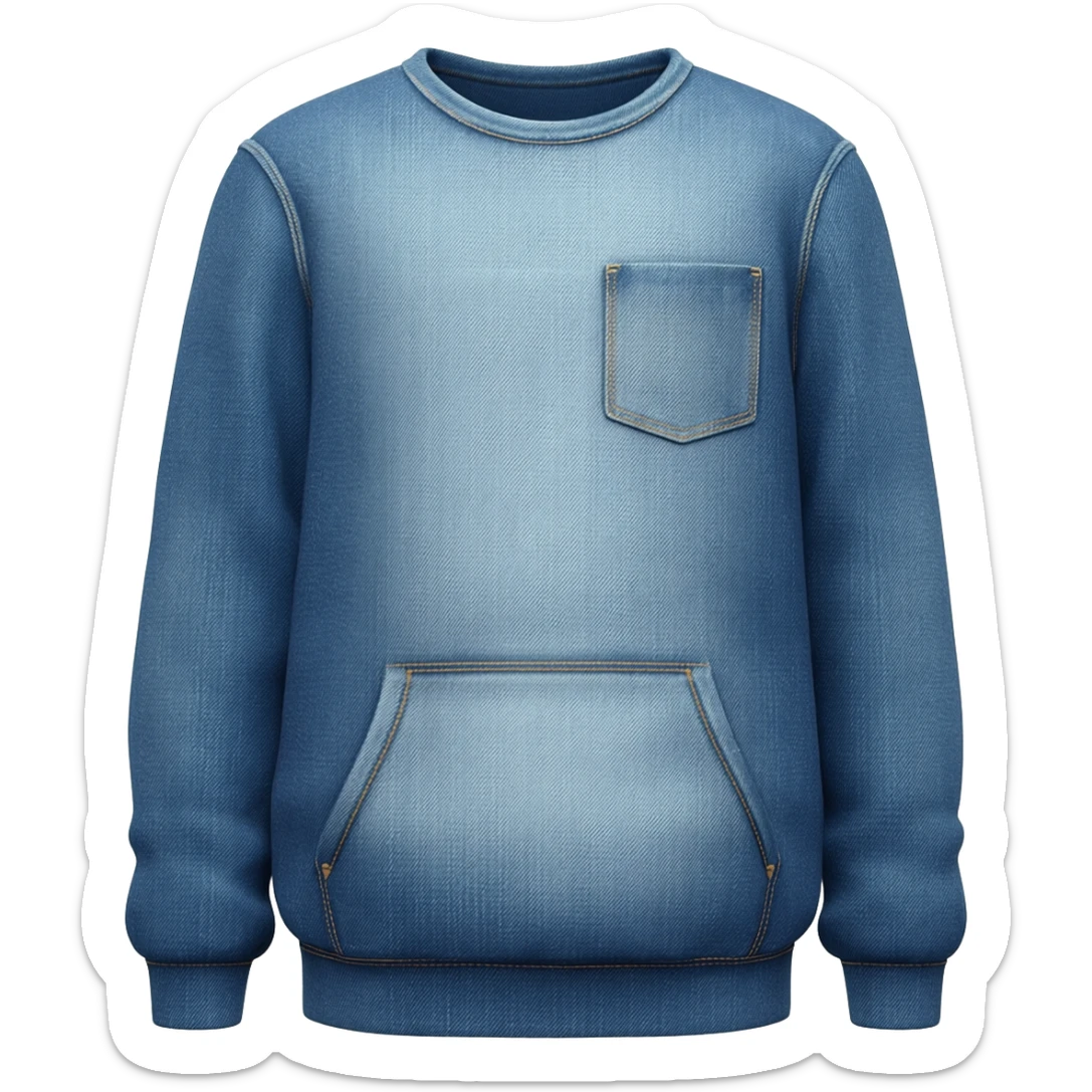 sweatshirt denim sticker