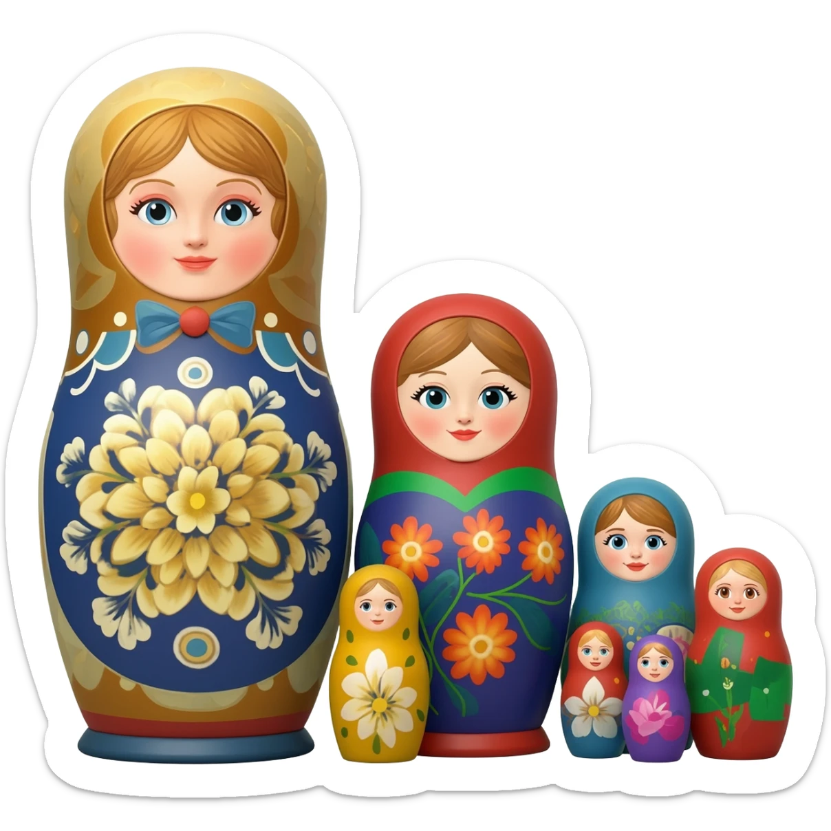 Nesting Dolls & Meg Ryan sticker