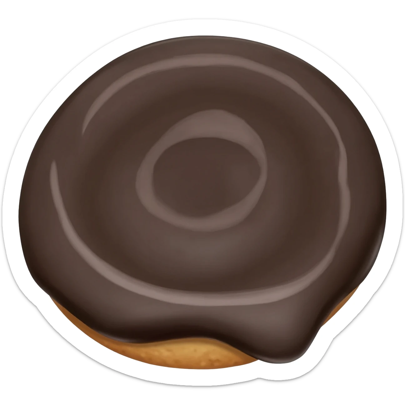 Black and white cookie sticker