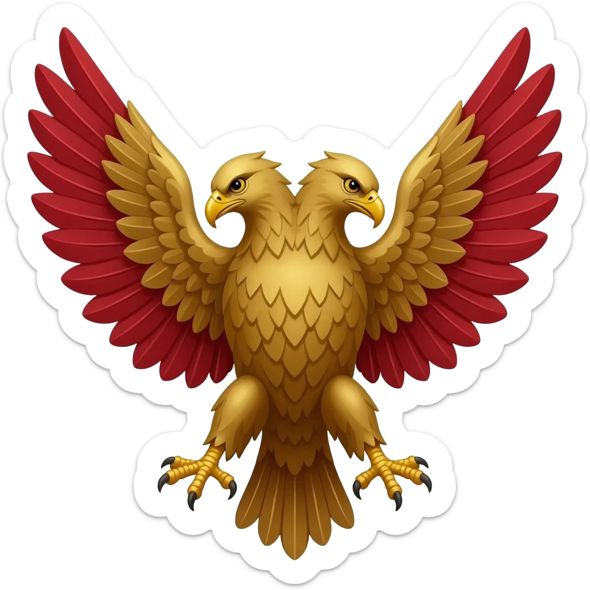 double headed albanian eagle sticker