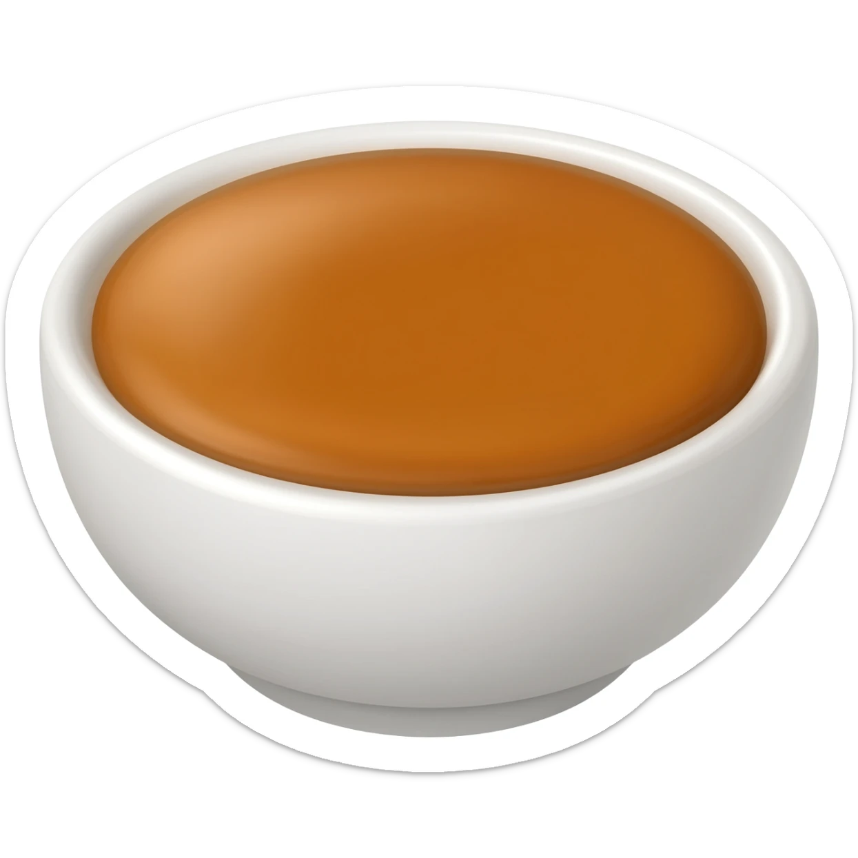bowl with caramel sticker
