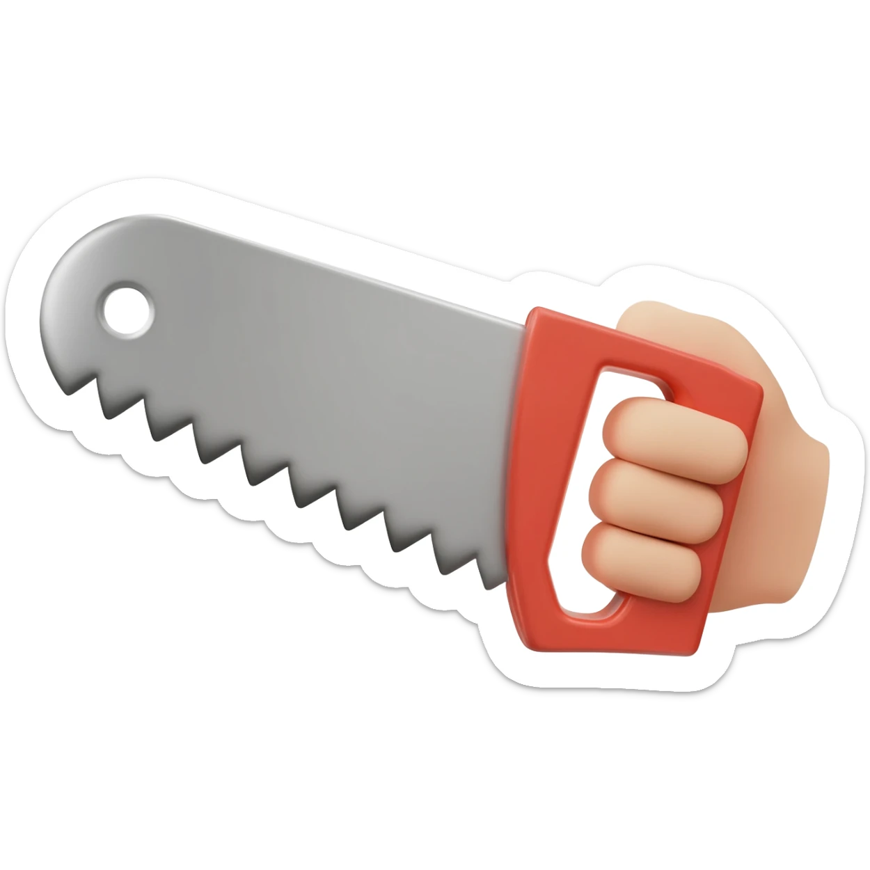a saw 3D premium,3D RIGHT HAND sticker