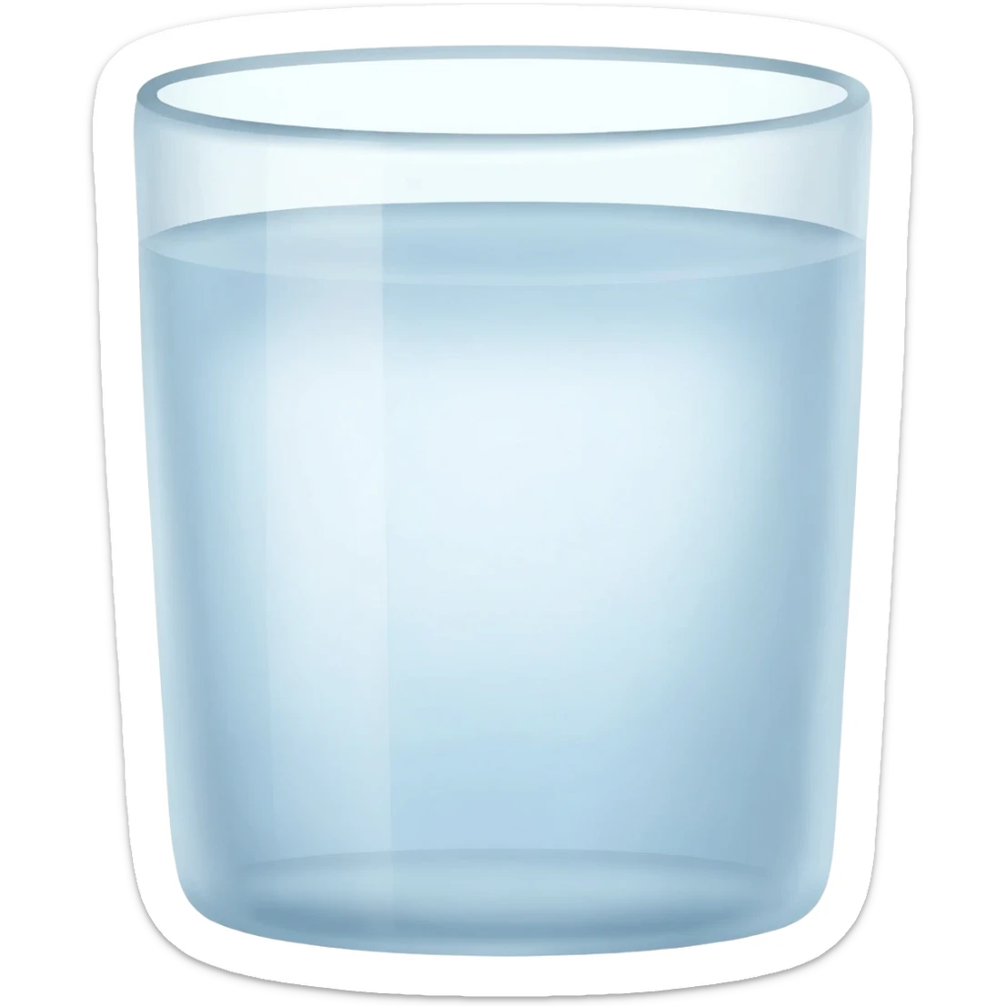 Glass of water sticker