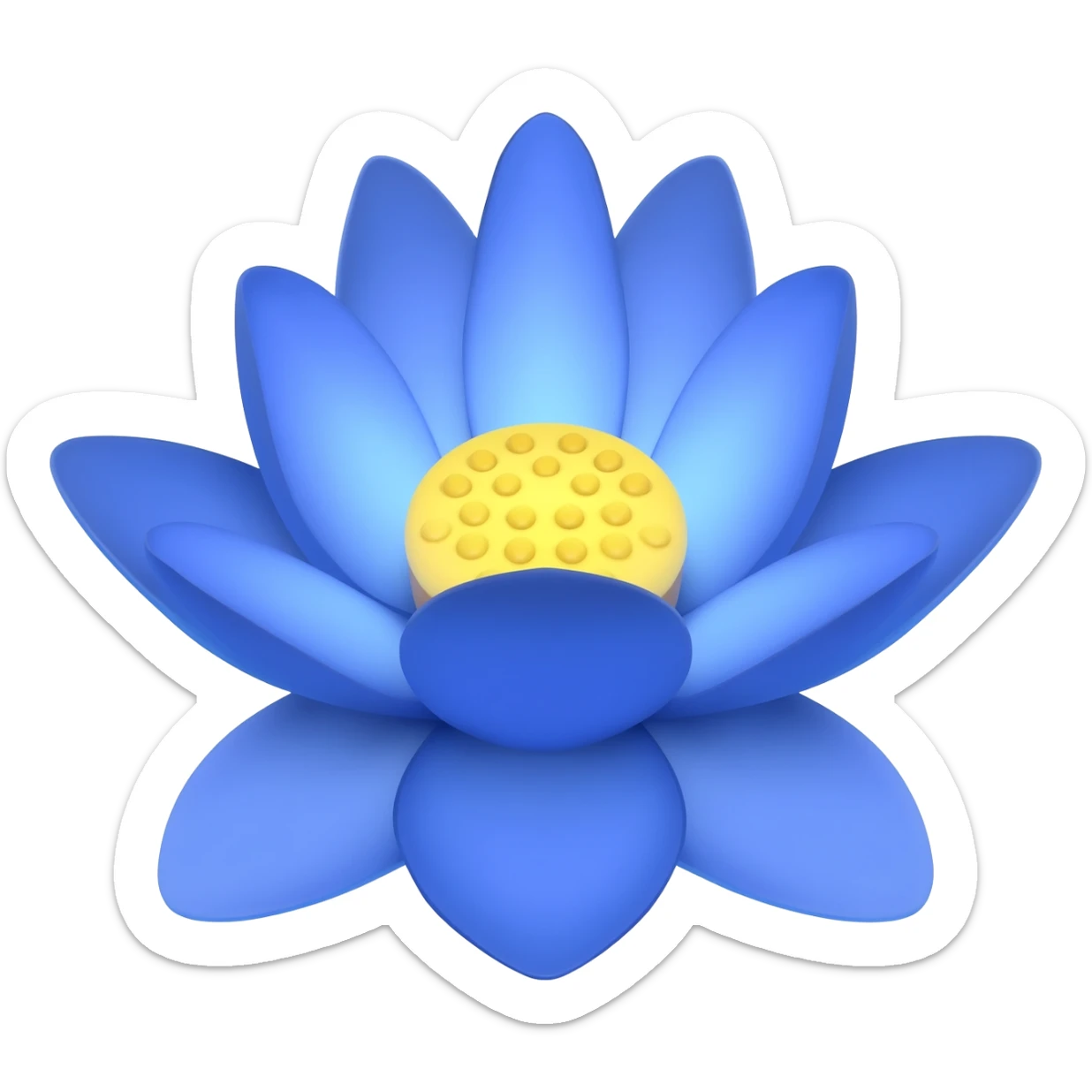 Bule lotus sticker