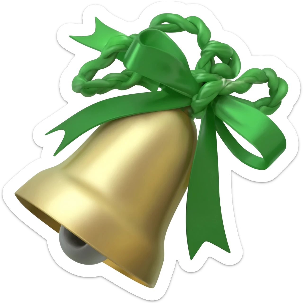 cowbell with ribbon sticker
