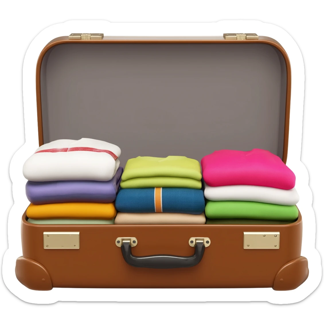 suitcase full of clothes sticker