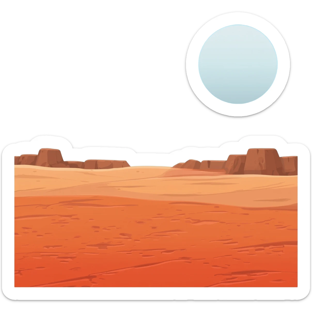 Mars sticker