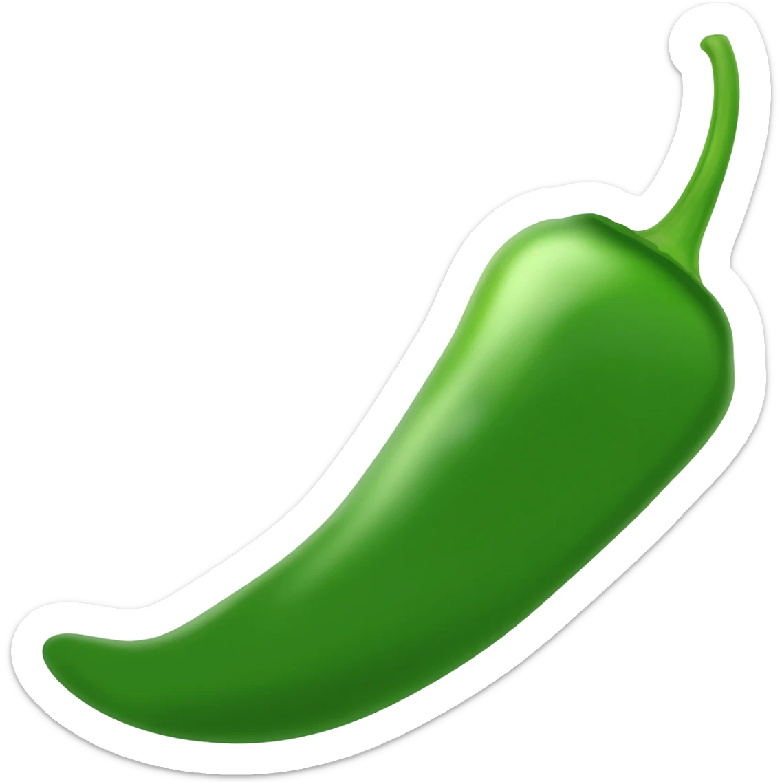 Green chilli sticker