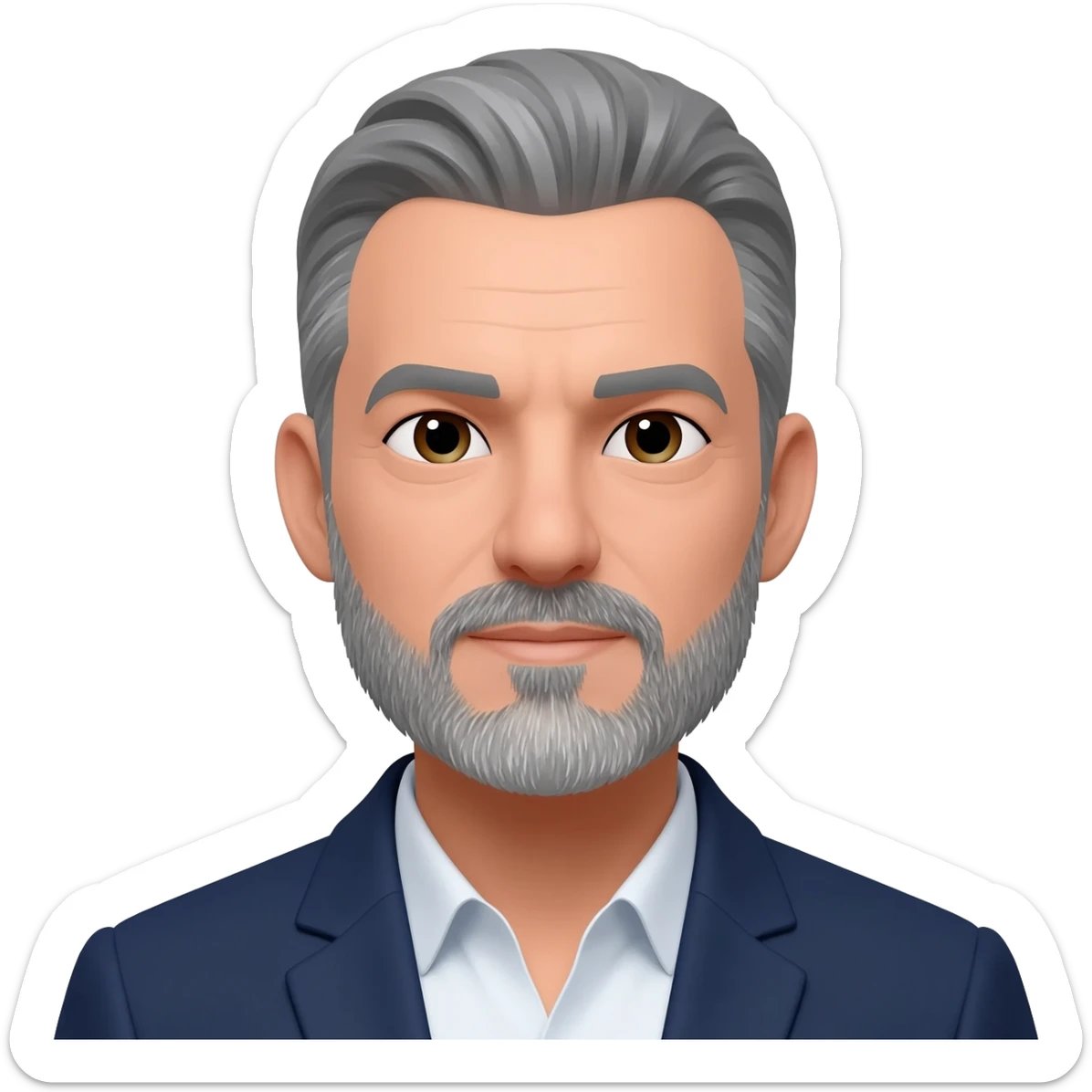 middle aged confident man sticker