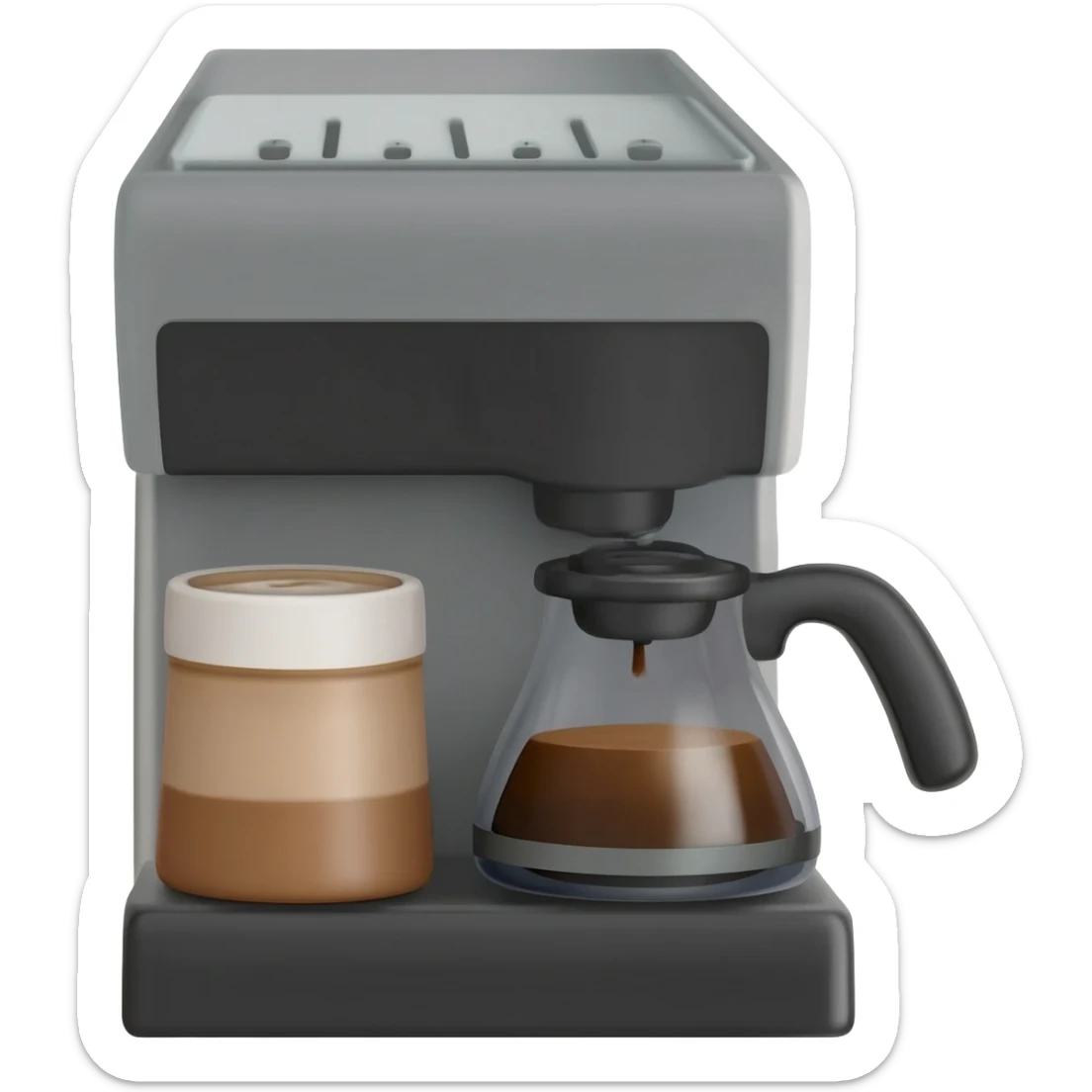 coffee maker sticker